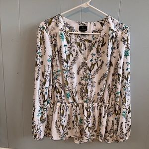White Floral Dress Shirt